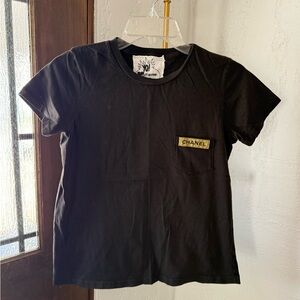 Chanel Black T-Shirt, Size S